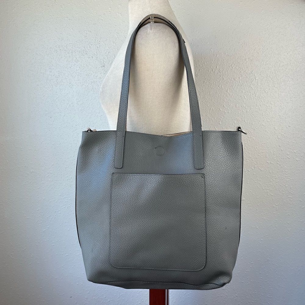 Gray Shoulder Bag and Wallet EUC